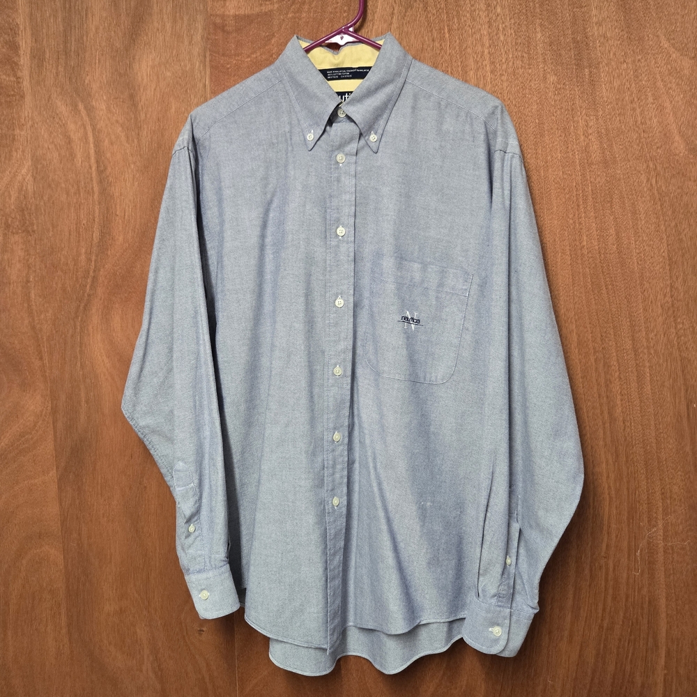 Nautica Light Blue Casual Button-Down Shirt